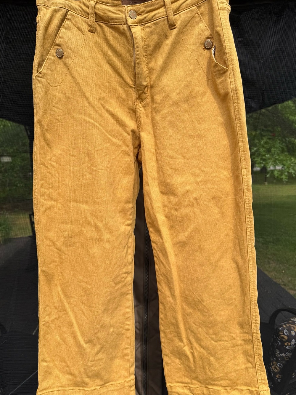 Judy Blue Golden Mustard Straight-Leg Jeans Size 11